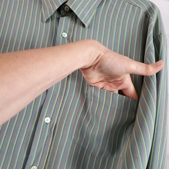 BUGATCHI UOMO Button Down Shirt XL - Picture 4 of 13